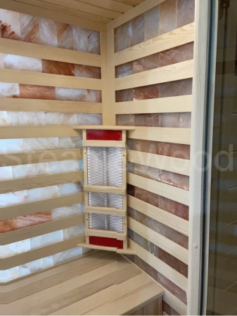Одноместная соляная сауна Comfort из кедра с инфракрасными излучателями